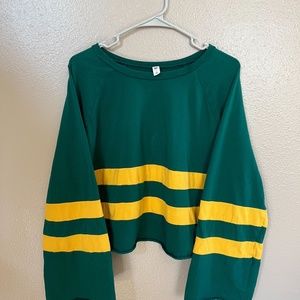 BP. Crewneck Stripe Bell Sleeve Tee